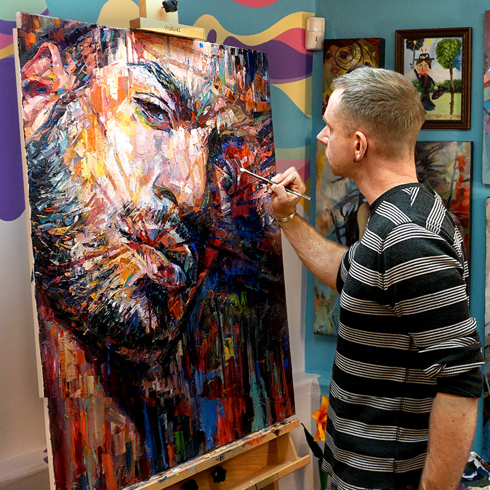 Timelapse: New Painting "Too Many Questions"