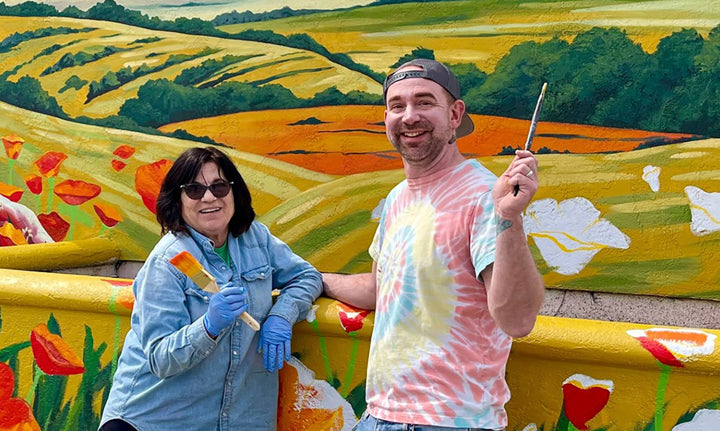 Mural at Mee Memorial Hospital