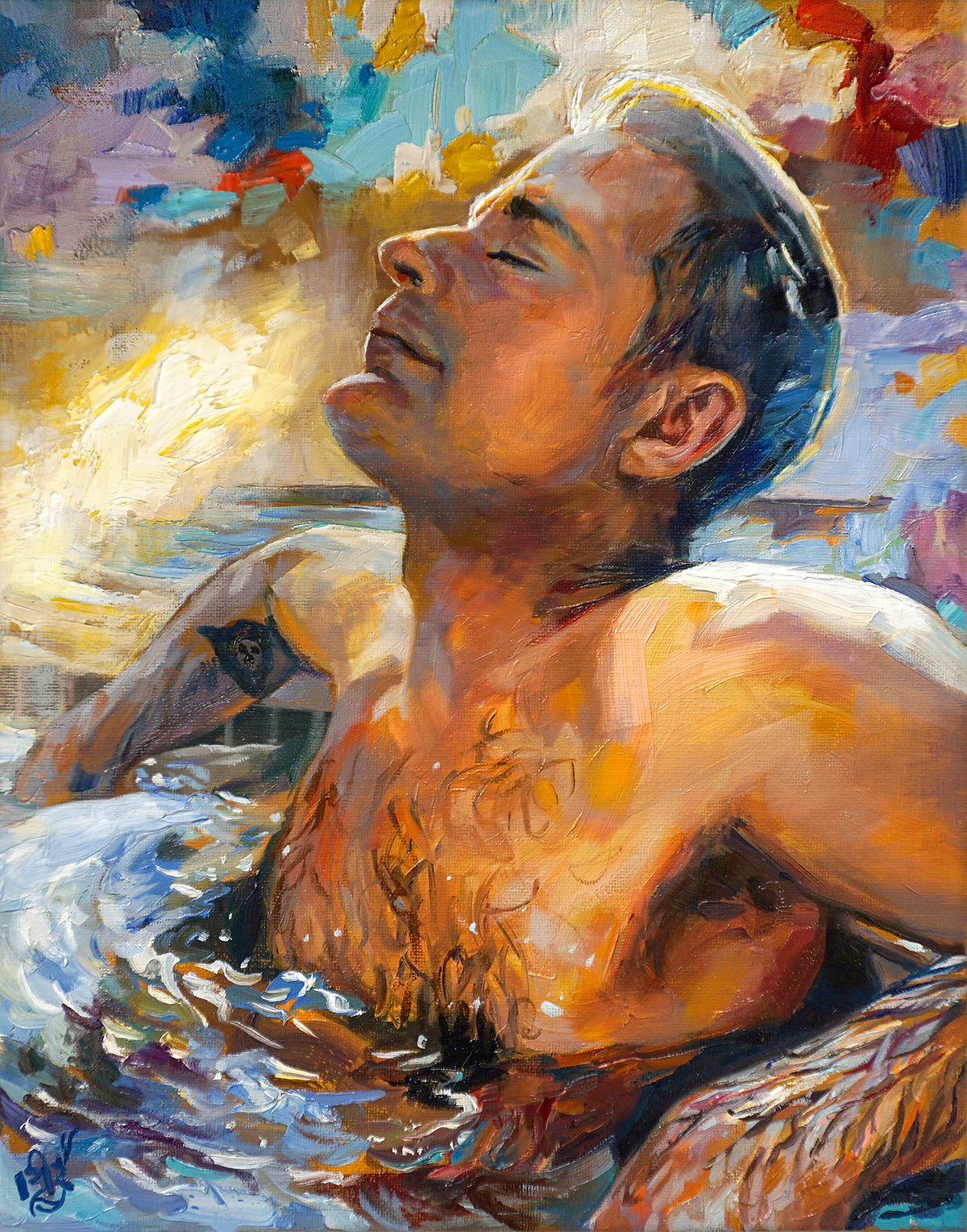 Breathing It In painting