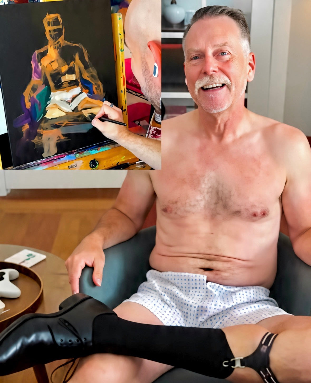 Call Me Dad painting