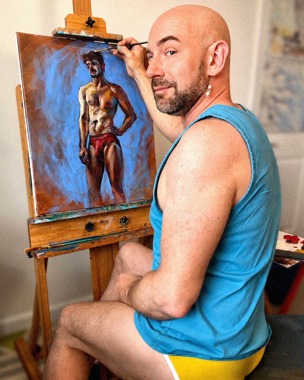 Red painting