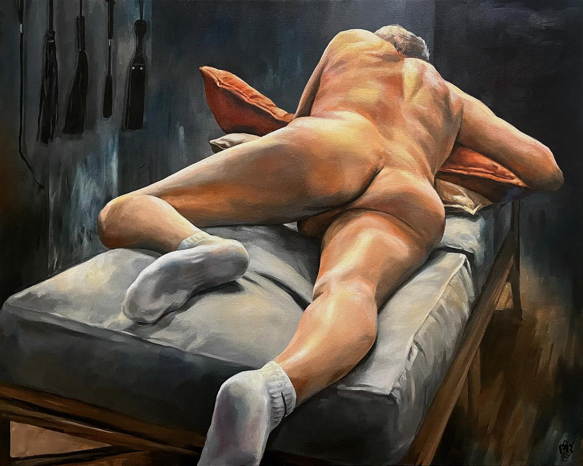 Waiting Position painting