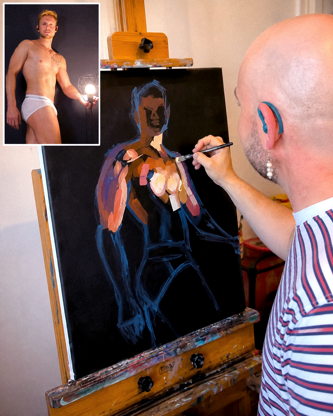 Golden Boy painting