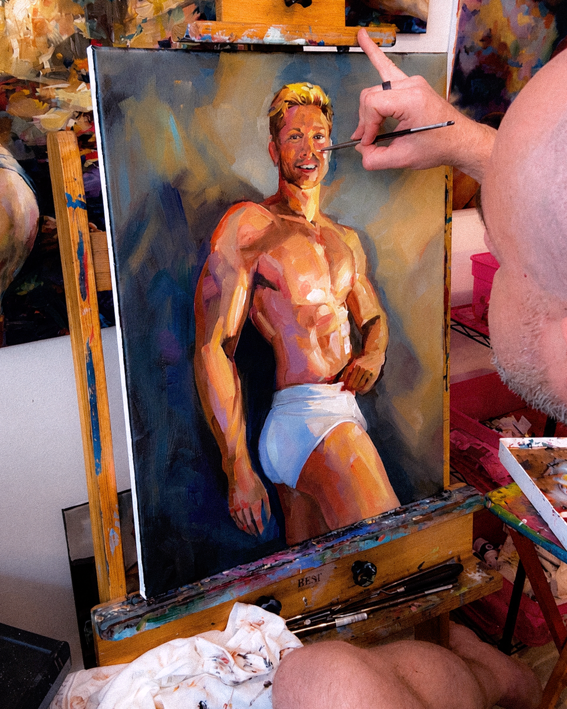 Golden Boy painting