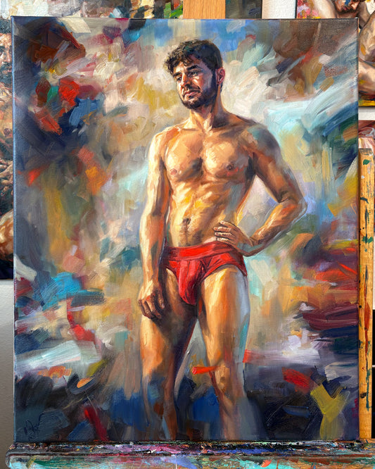 Red painting