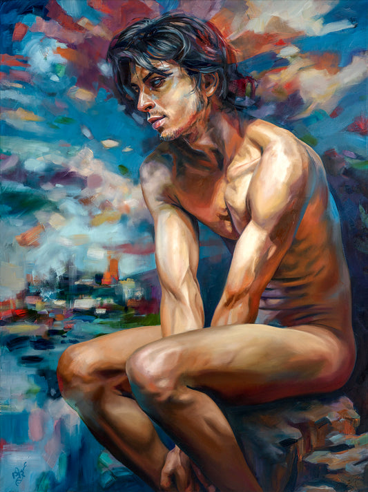 Waiting For An Answer painting
