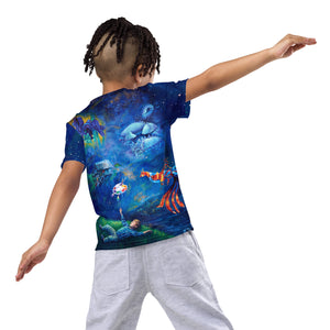 Star Gazing Kids crew neck t-shirt