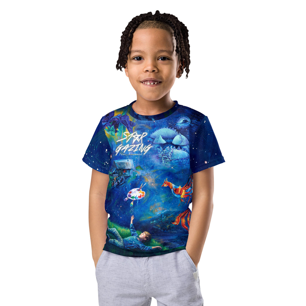 Star Gazing Kids crew neck t-shirt