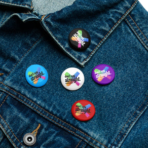 Set of Don't Say Straight Pin Buttons