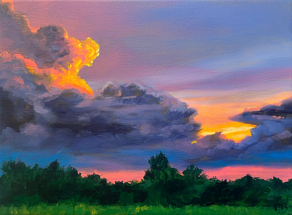 Sunset Over the Trees | studies & demos