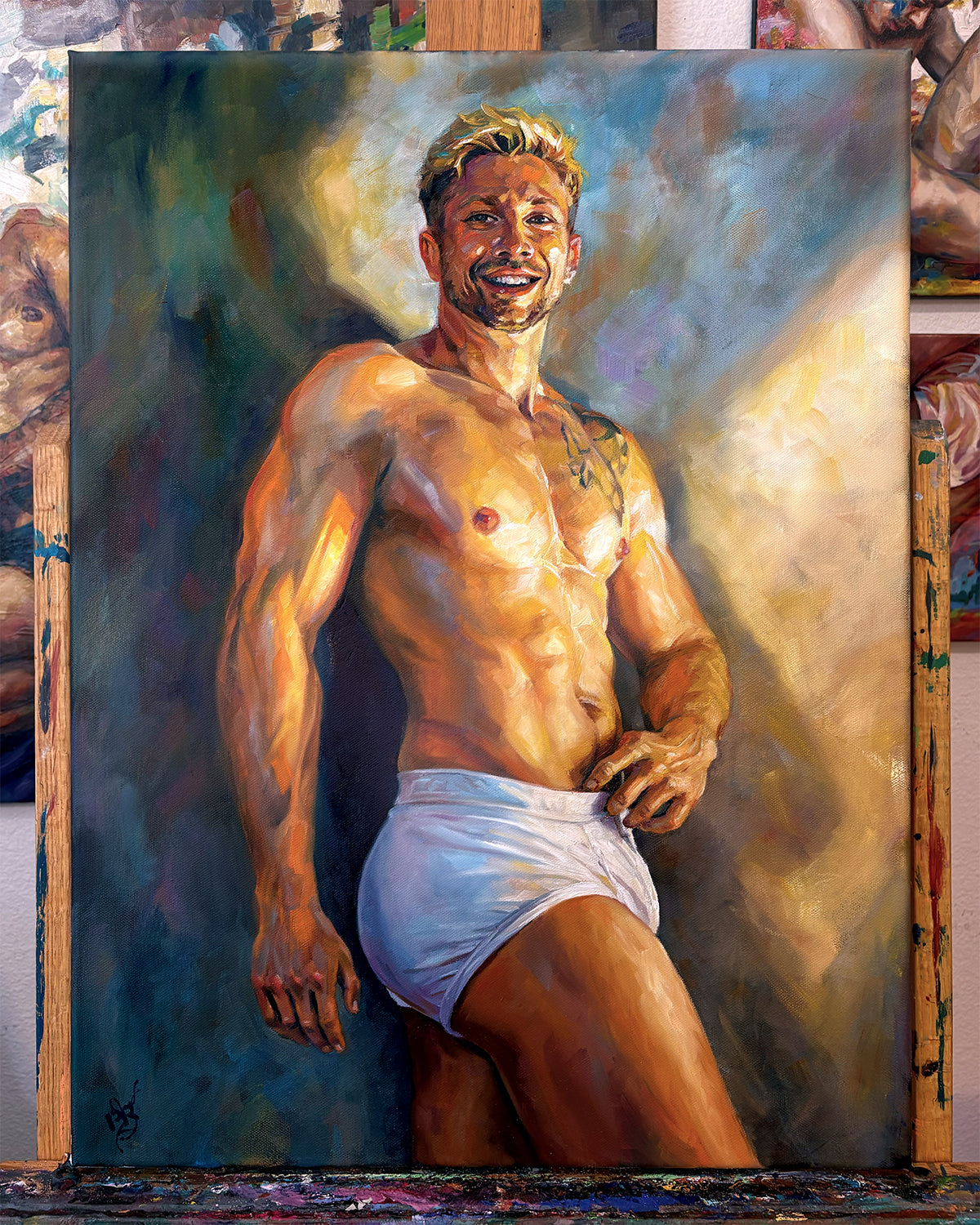 Golden Boy painting
