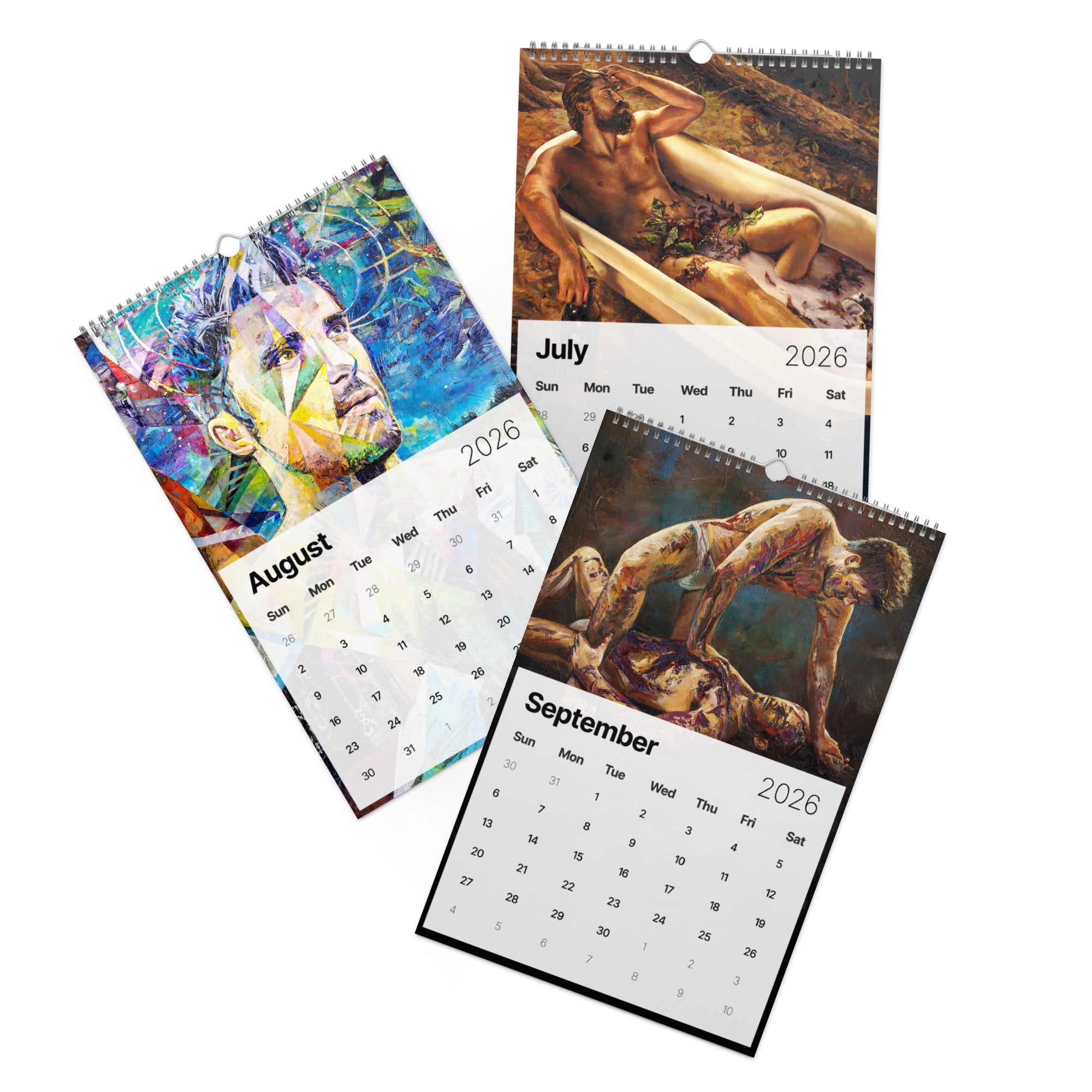 Paul Richmond's Painted Men - 2026 Art Calendar