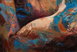 Blue Surrender painting - Paul Richmond Studio
