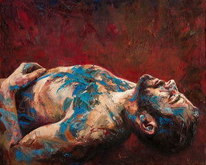 Blue Surrender painting - Paul Richmond Studio