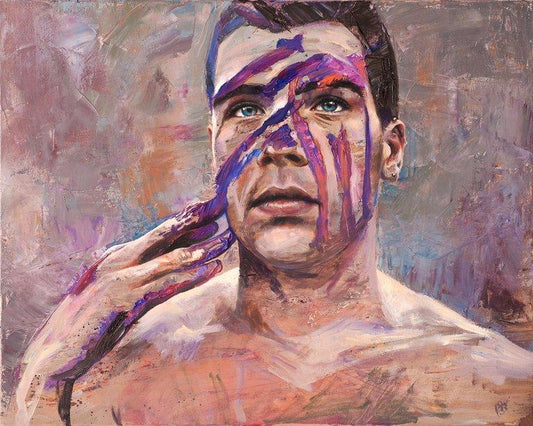 Brave Face painting - Paul Richmond Studio