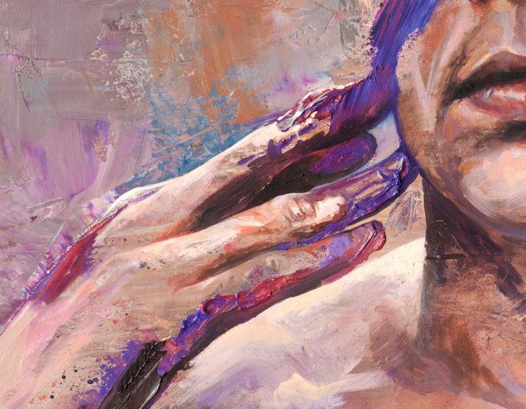 Brave Face painting - Paul Richmond Studio