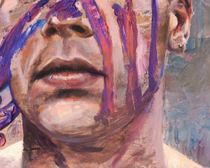 Brave Face painting - Paul Richmond Studio