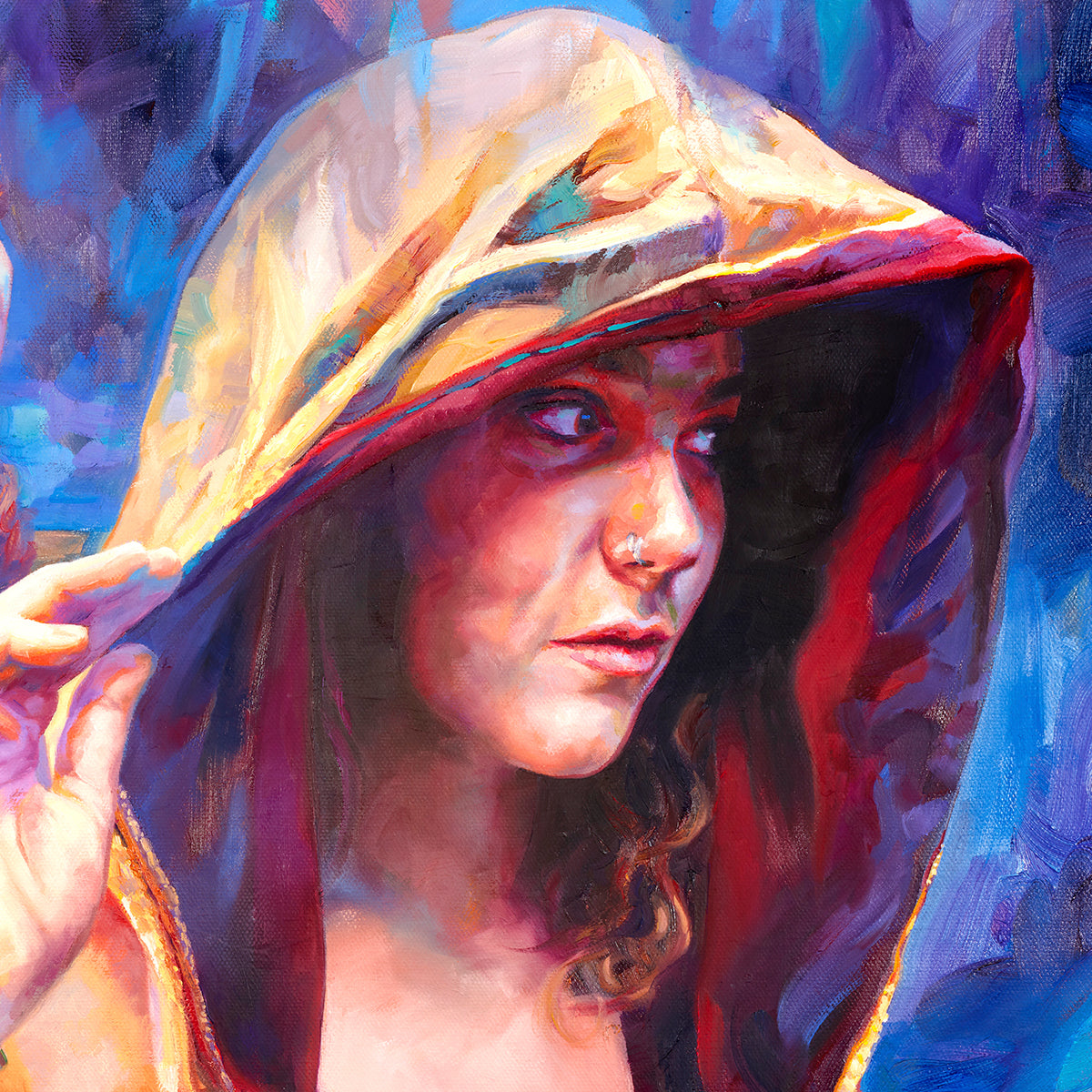 Cloaked painting - Paul Richmond Studio