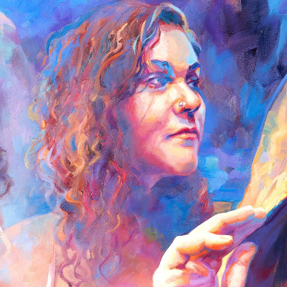 Cloaked painting - Paul Richmond Studio