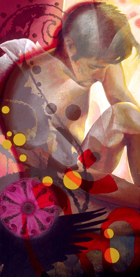 Contemplating His Dharma painting - Paul Richmond Studio