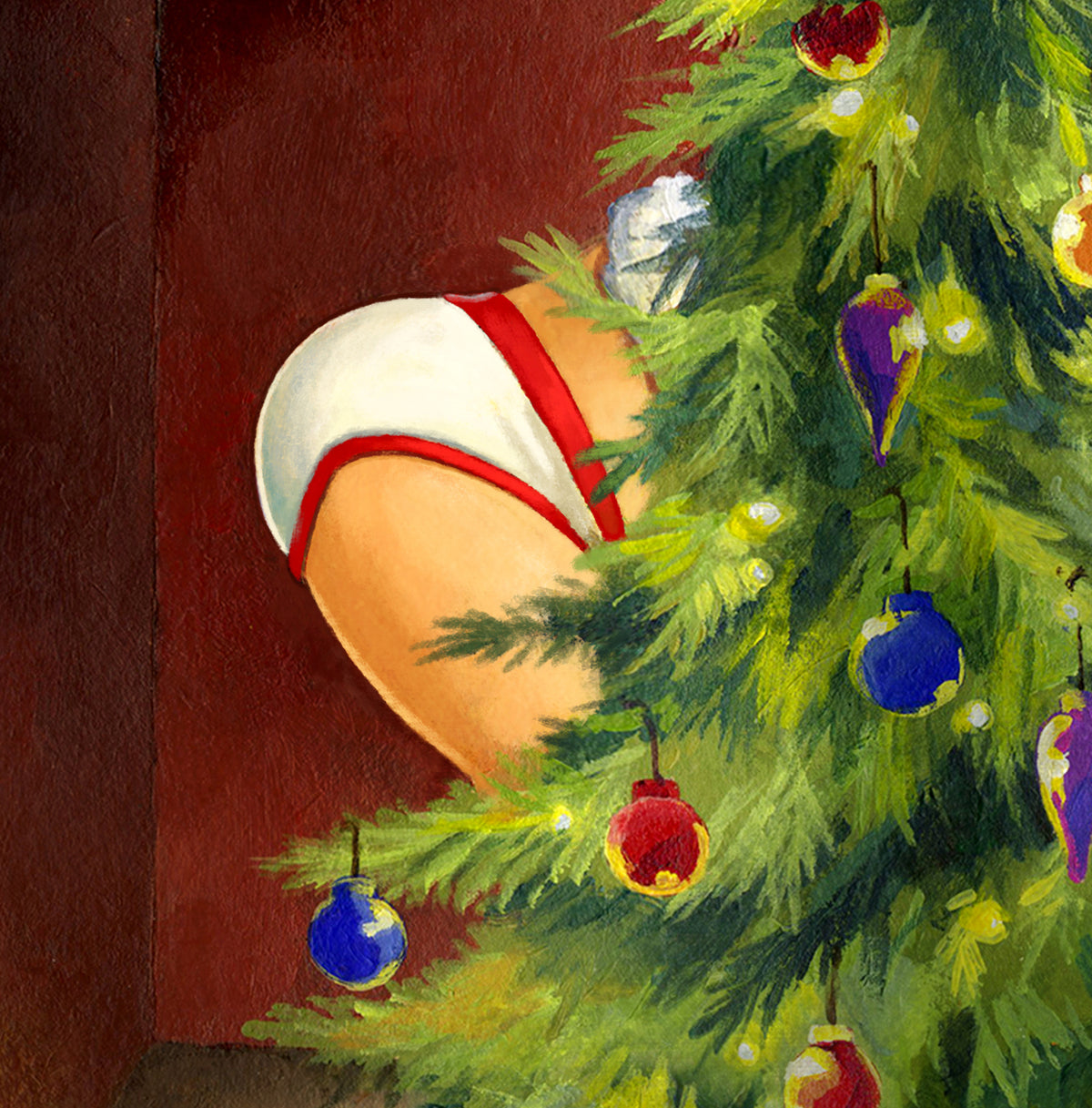 Santa Surprise print