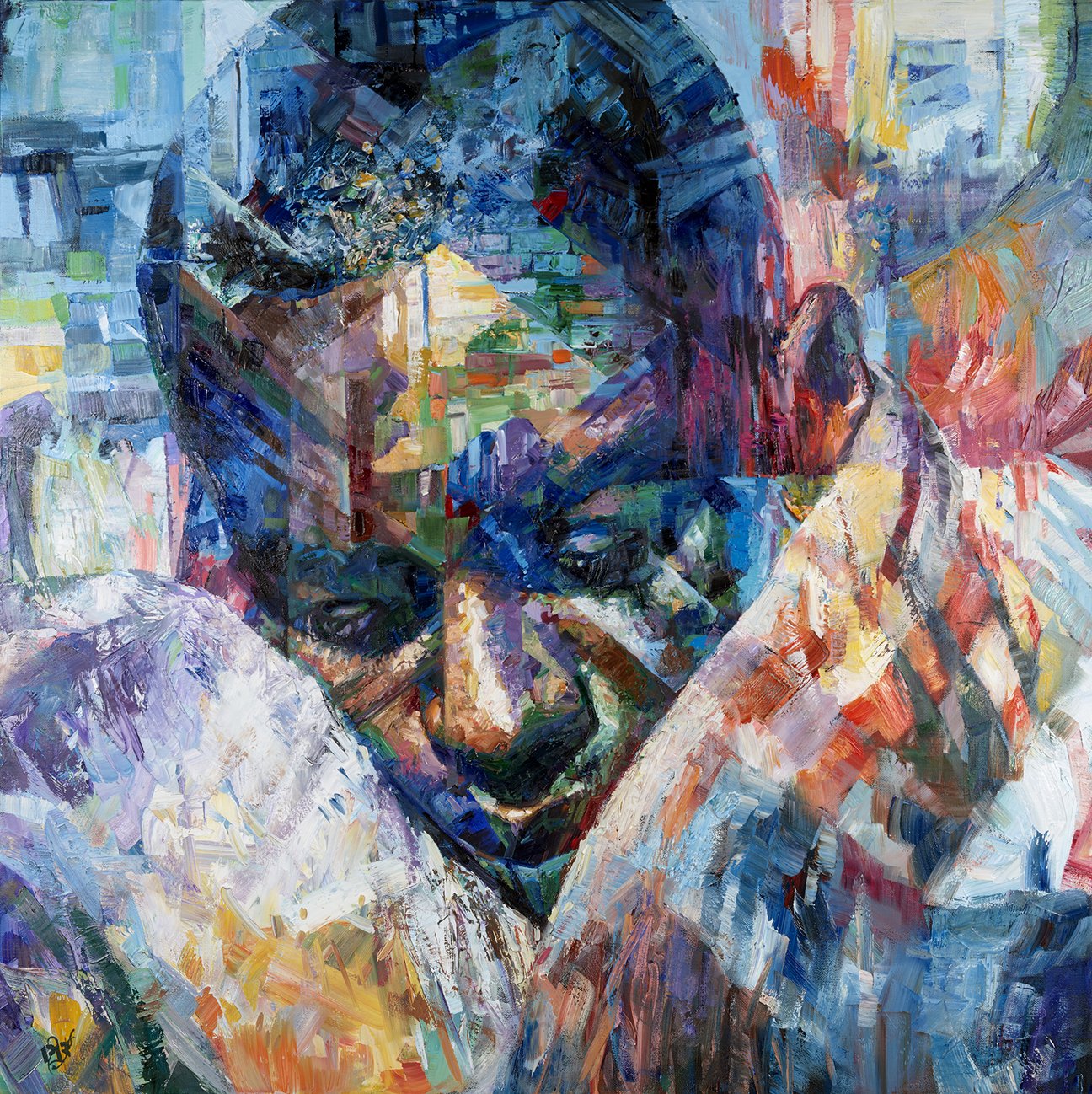 Deep Down painting - Paul Richmond Studio