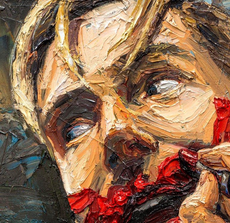Deep Red painting - Paul Richmond Studio