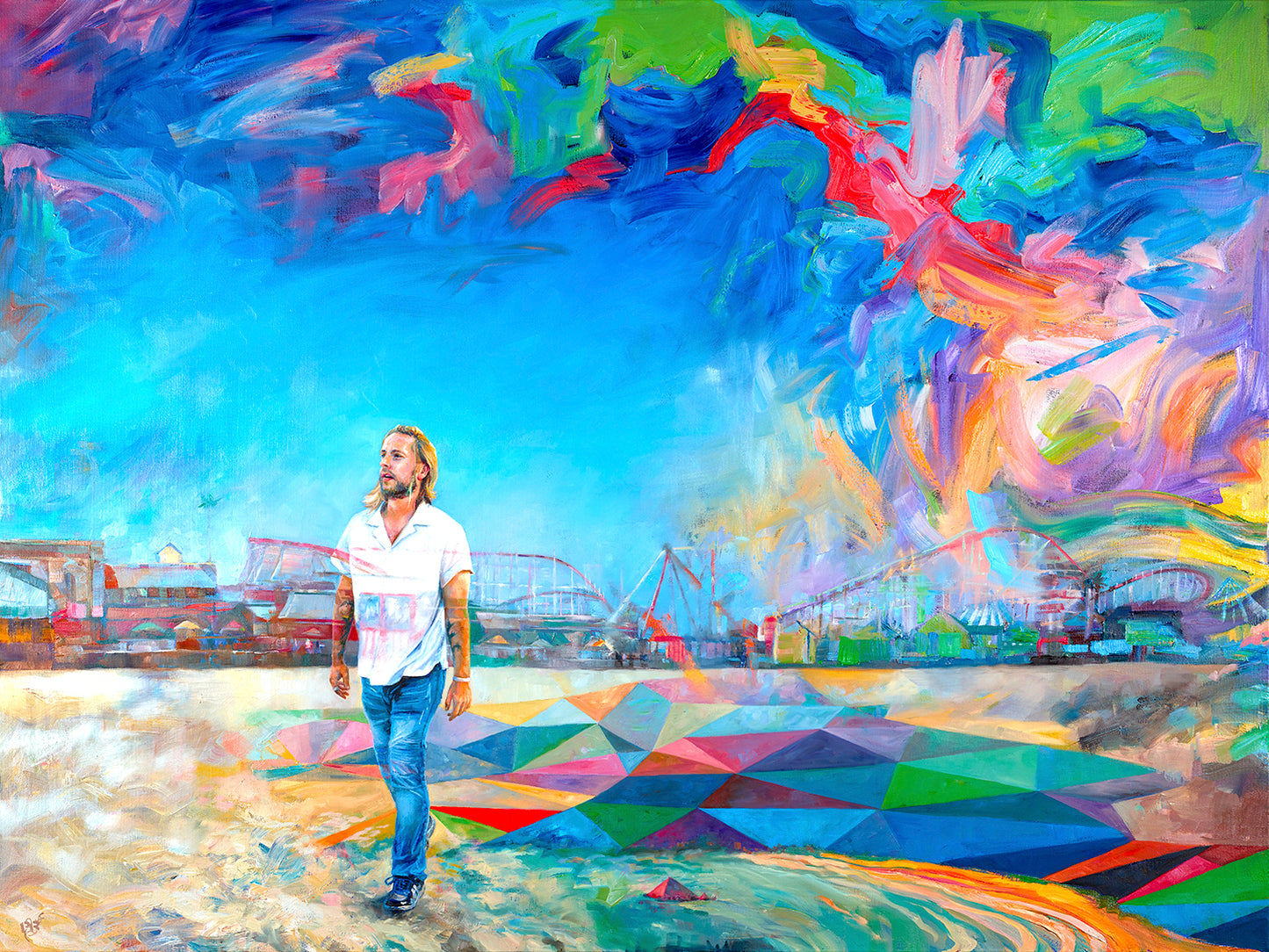 Forge Ahead painting - Paul Richmond Studio