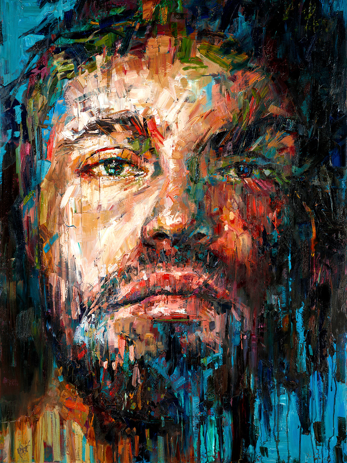 Holding On painting - Paul Richmond Studio