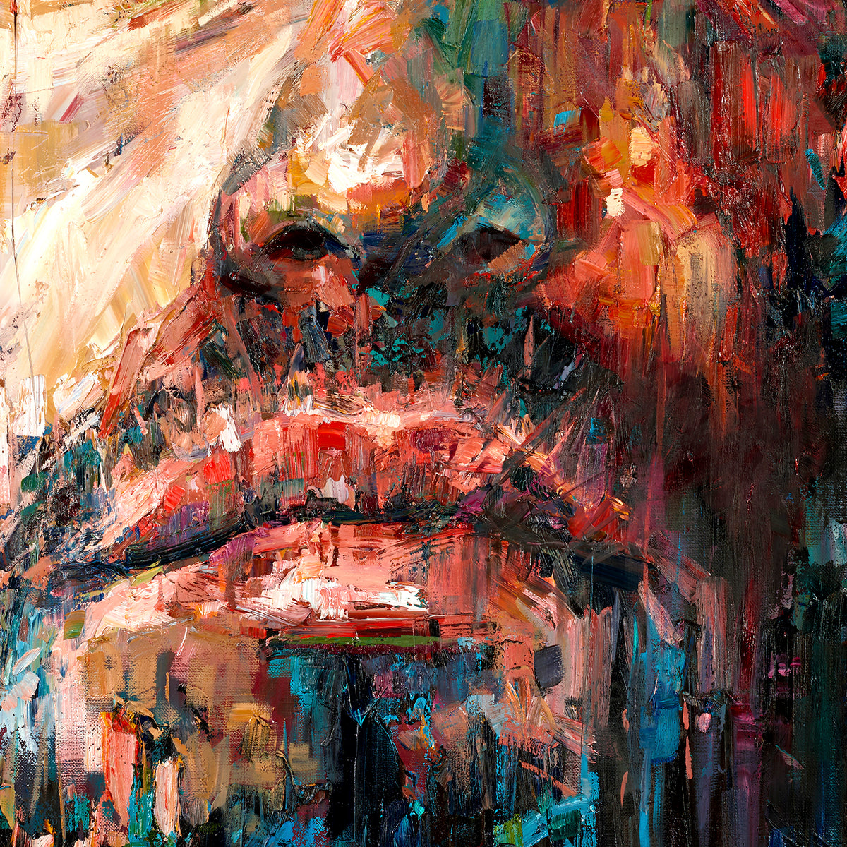 Holding On painting - Paul Richmond Studio