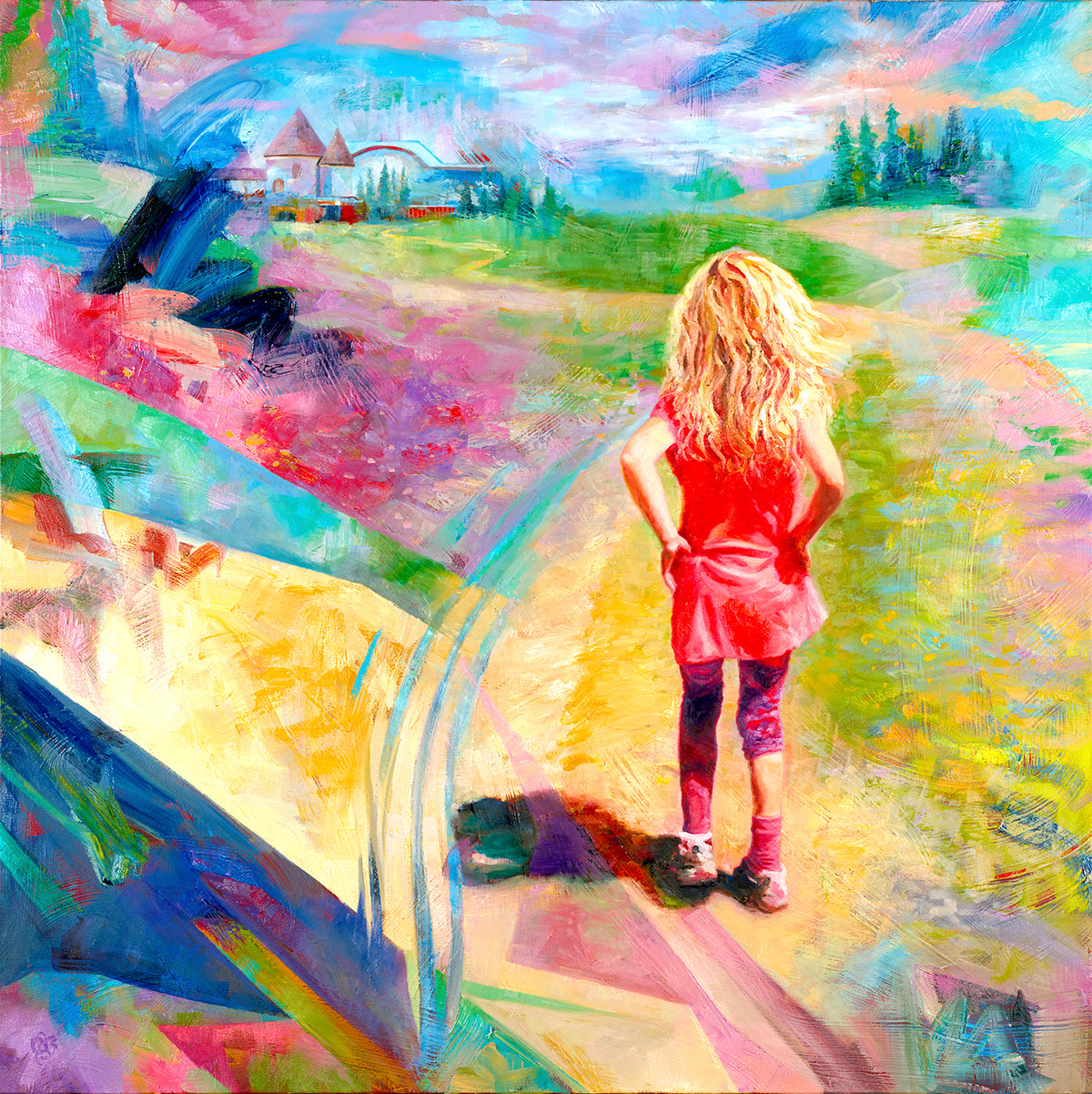 Looking Forward painting - Paul Richmond Studio