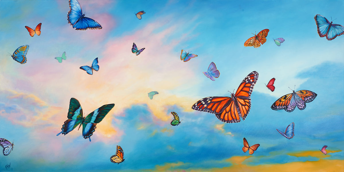 Multicolored Moods of Love painting, commission for Dolly Parton