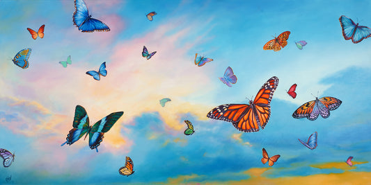 Multicolored Moods of Love painting, commission for Dolly Parton
