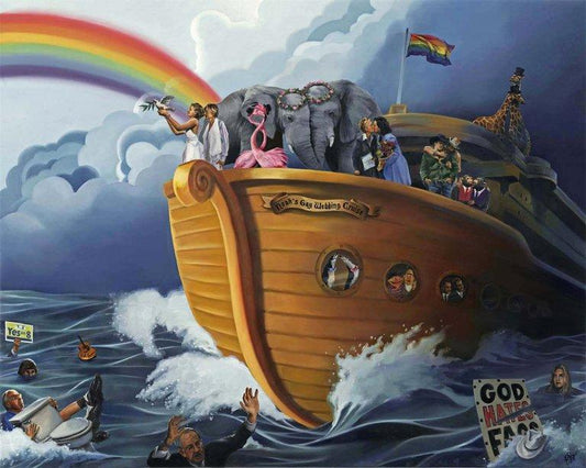 Noah's Gay Wedding Cruise painting - Paul Richmond Studio
