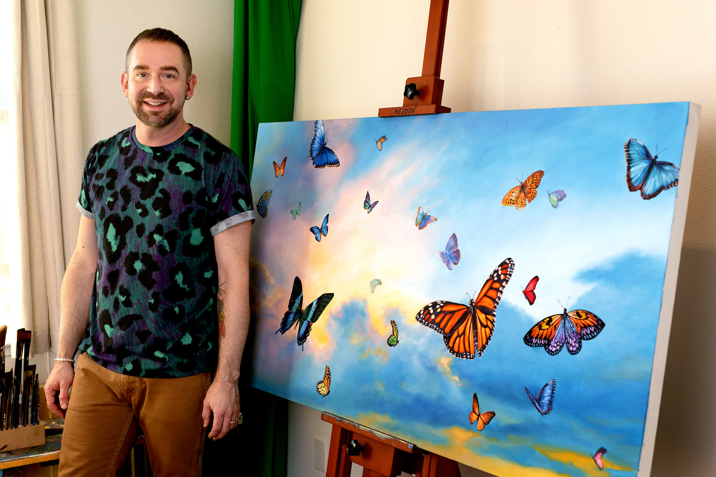 Multicolored Moods of Love painting, commission for Dolly Parton