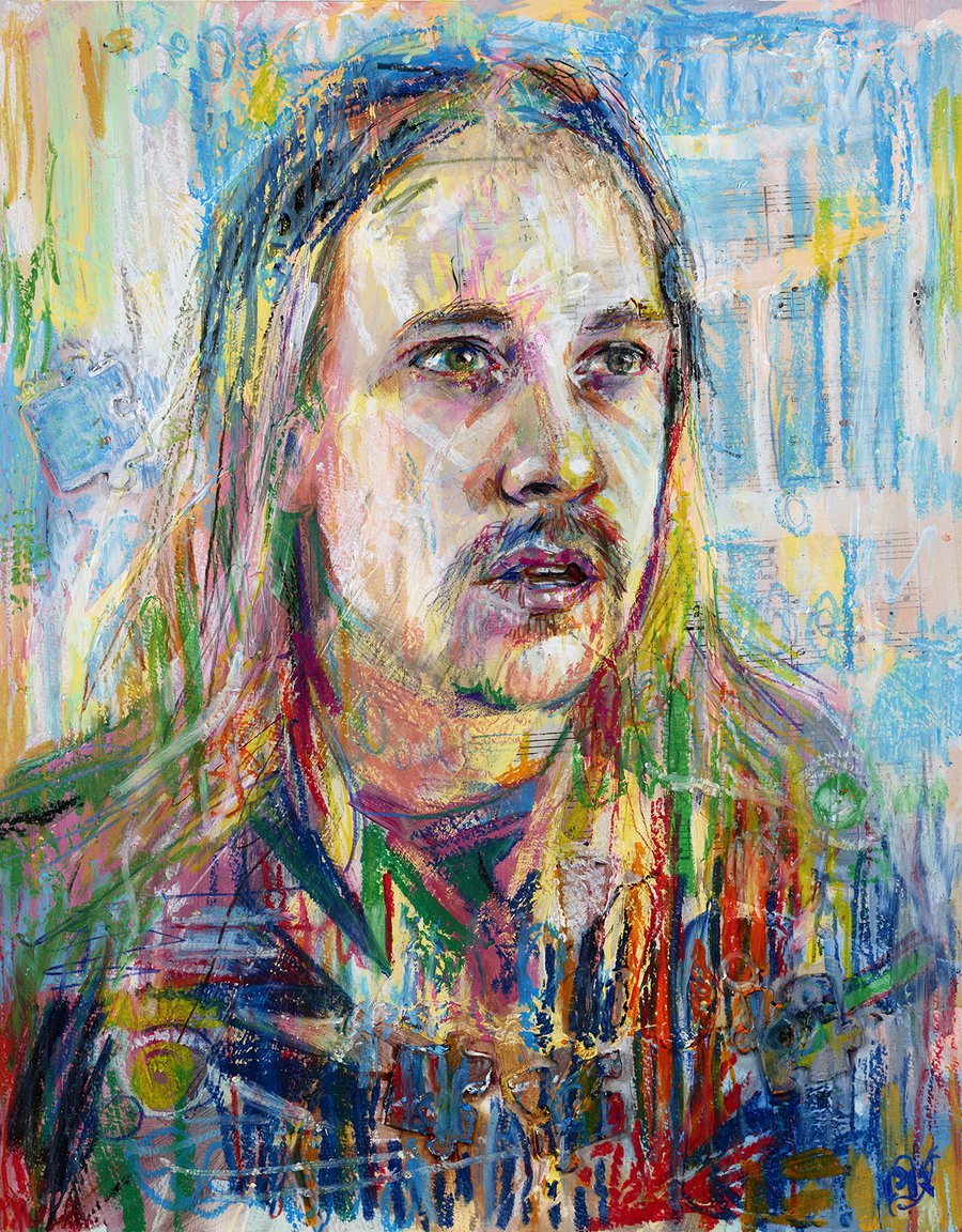 Read Between My Lines painting - Paul Richmond Studio
