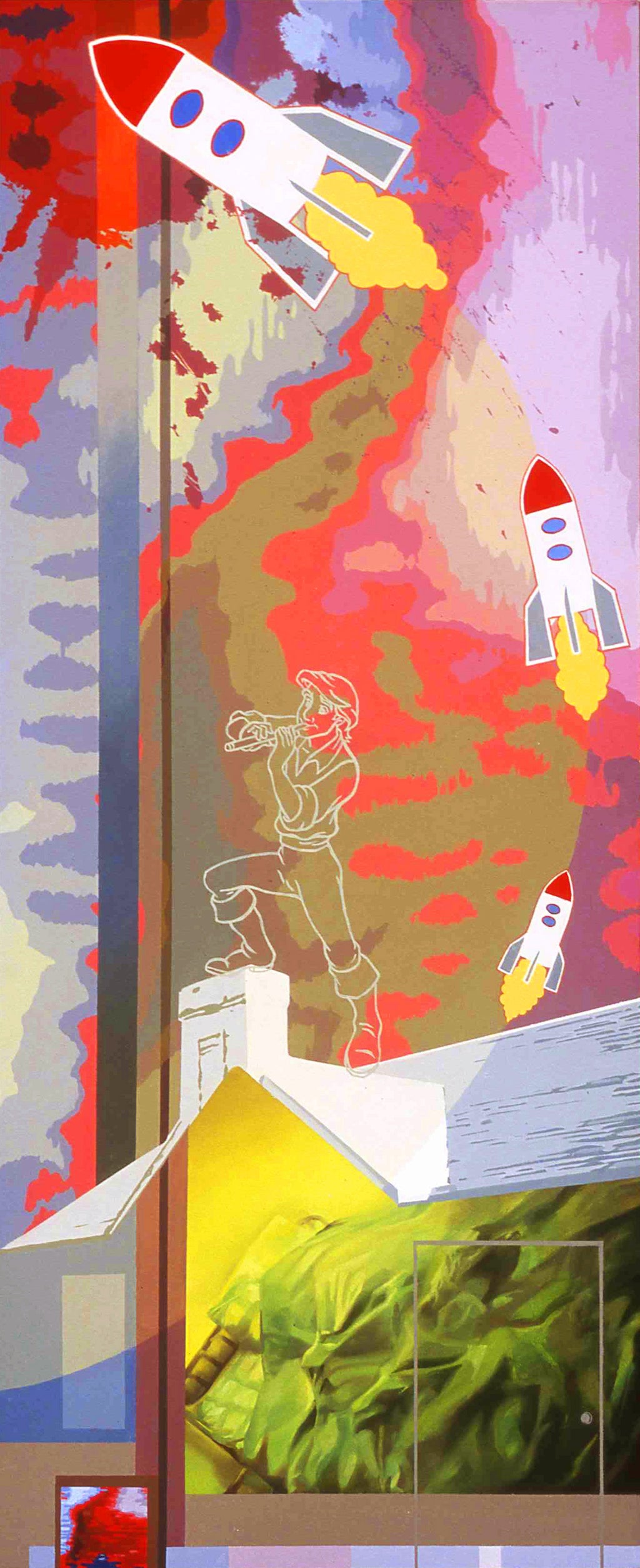 Rocket Boy painting - Paul Richmond Studio