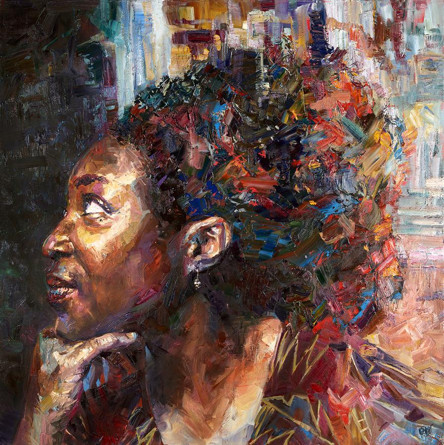 Spark painting - Paul Richmond Studio