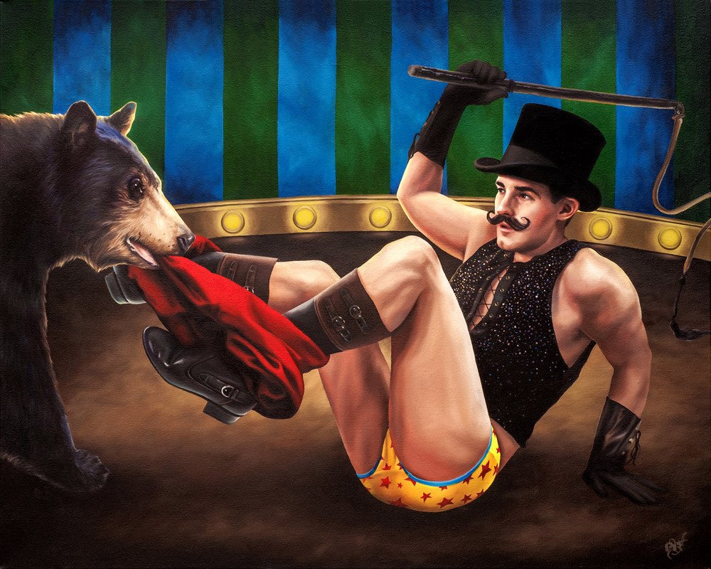 The Bear Tamer print - Paul Richmond Studio