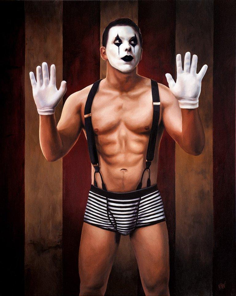 The Strong and Silent Type painting - Paul Richmond Studio