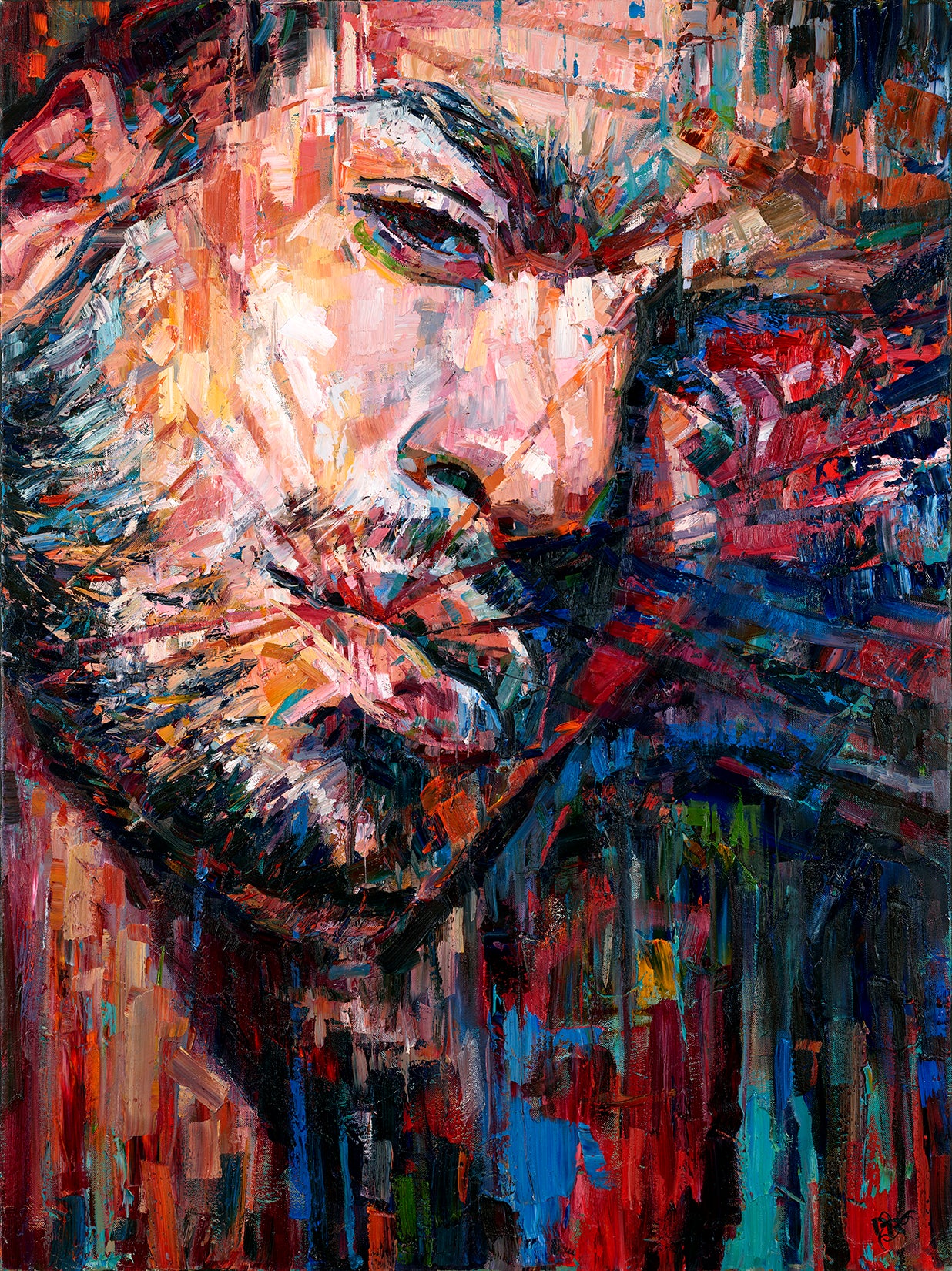 Too Many Questions painting - Paul Richmond Studio