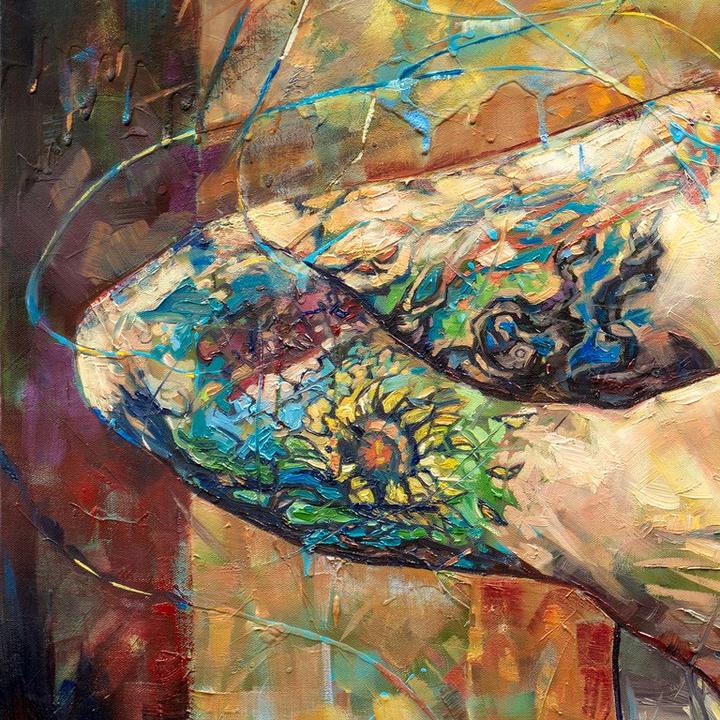 Transfiguration painting - Paul Richmond Studio