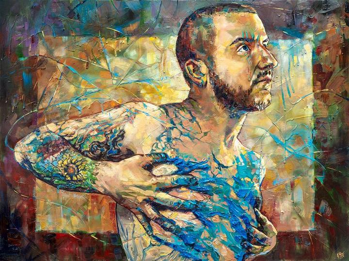 Transfiguration painting - Paul Richmond Studio